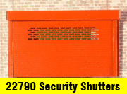 Security shutters for shops in N gauge