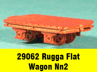 n narrow flat wagon or chassis