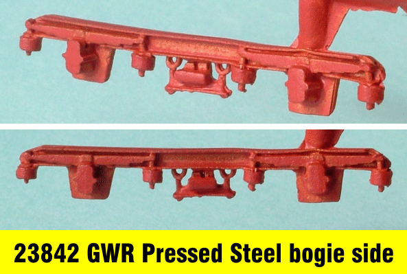 GWR pressed steel bogie side frames N gauge