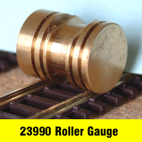Roller gauge for N gauge track