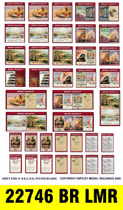 LMR BR posters and timetables N gauge