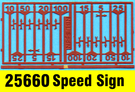Speed
 Signs N gauge