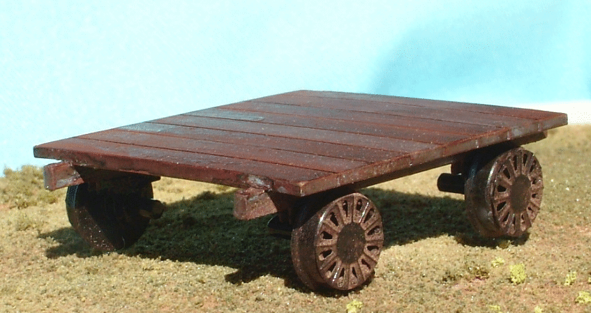 Wood Built Platelayers trolley for OO